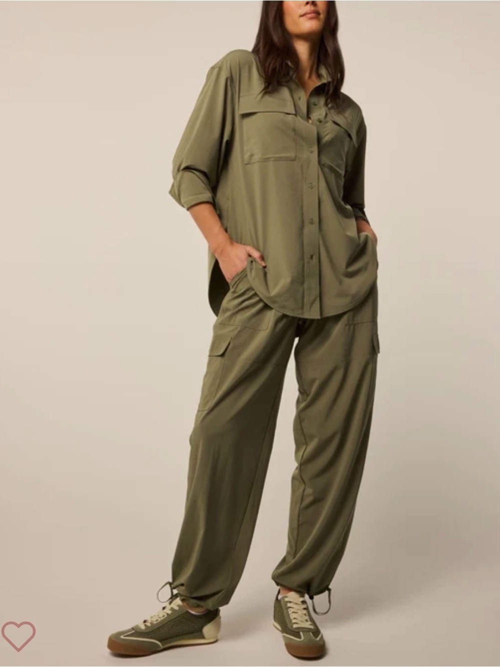 Greyson Ashe Cargo Pant Lightweight Relaxed Camp Green Size Medium